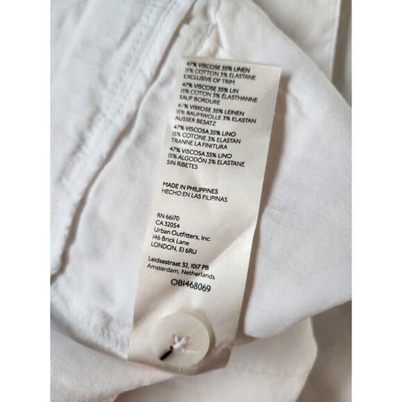 NWT Anthropologie Maeve The Naomi Wide-Leg Flare Pants Sz 16 White #8E421 - Picture 8 of 9